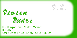 vivien mudri business card